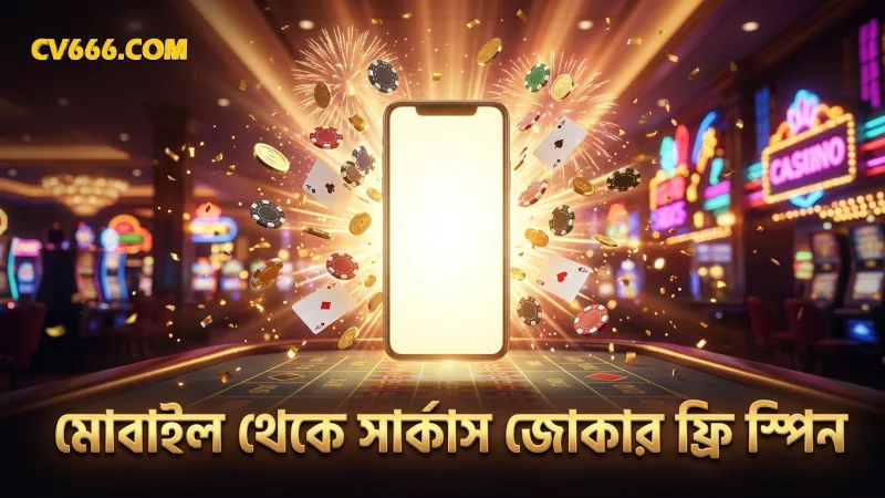 মোবাইল থেকে সার্কাস জোকার ফ্রি স্পিন সুবিধা সক্রিয় করা সহজ।