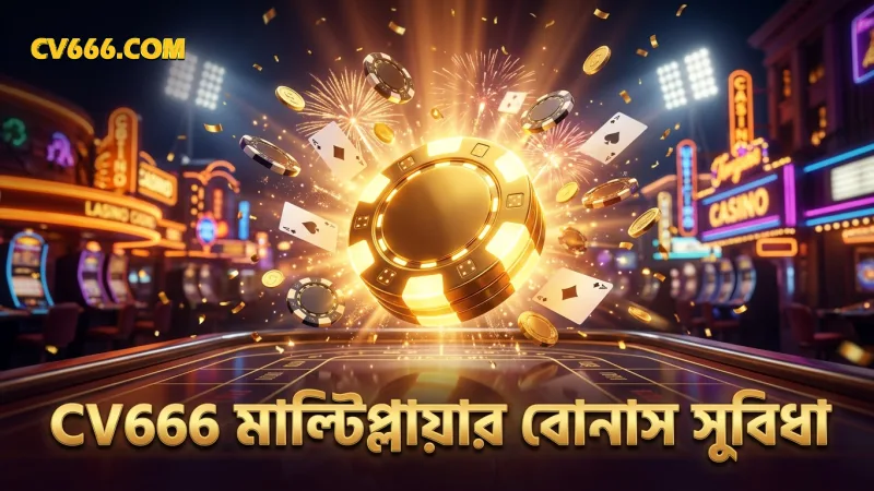 CV666 তে মাল্টিপ্লায়ার ফিচার বোনাস জেতার সুযোগ বাড়ায়।