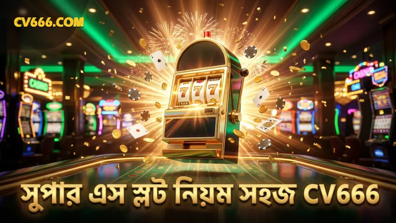 সুপার এস স্লটে গেমপ্লে নিয়ম ও নিয়ন্ত্রণ সহজ।