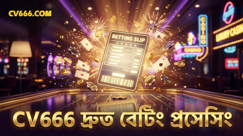 বেটিং স্লিপ প্রসেসিংয়ে CV666 দ্রুত সেবা নিশ্চিত করে