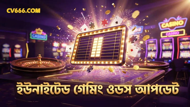 ইউনাইটেড গেমিং স্পোর্টস ওডস নিয়মিত আপডেট হয়