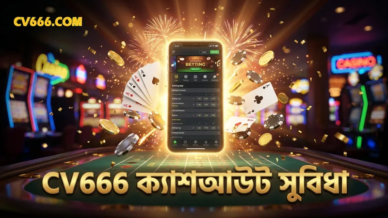 CV666 প্ল্যাটফর্মের দ্রুত ক্যাশআউট সুবিধা নিরাপদ বেটিং নিশ্চিত করে।